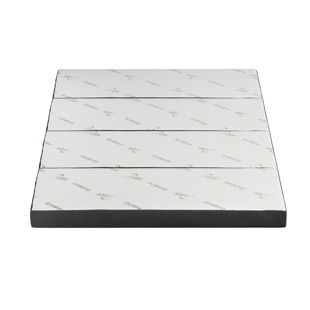 Giselle Foldable Mattress Folding Foam Mattresses Bamboo Double-Furniture > Mattresses > Double Mattress-PEROZ Accessories