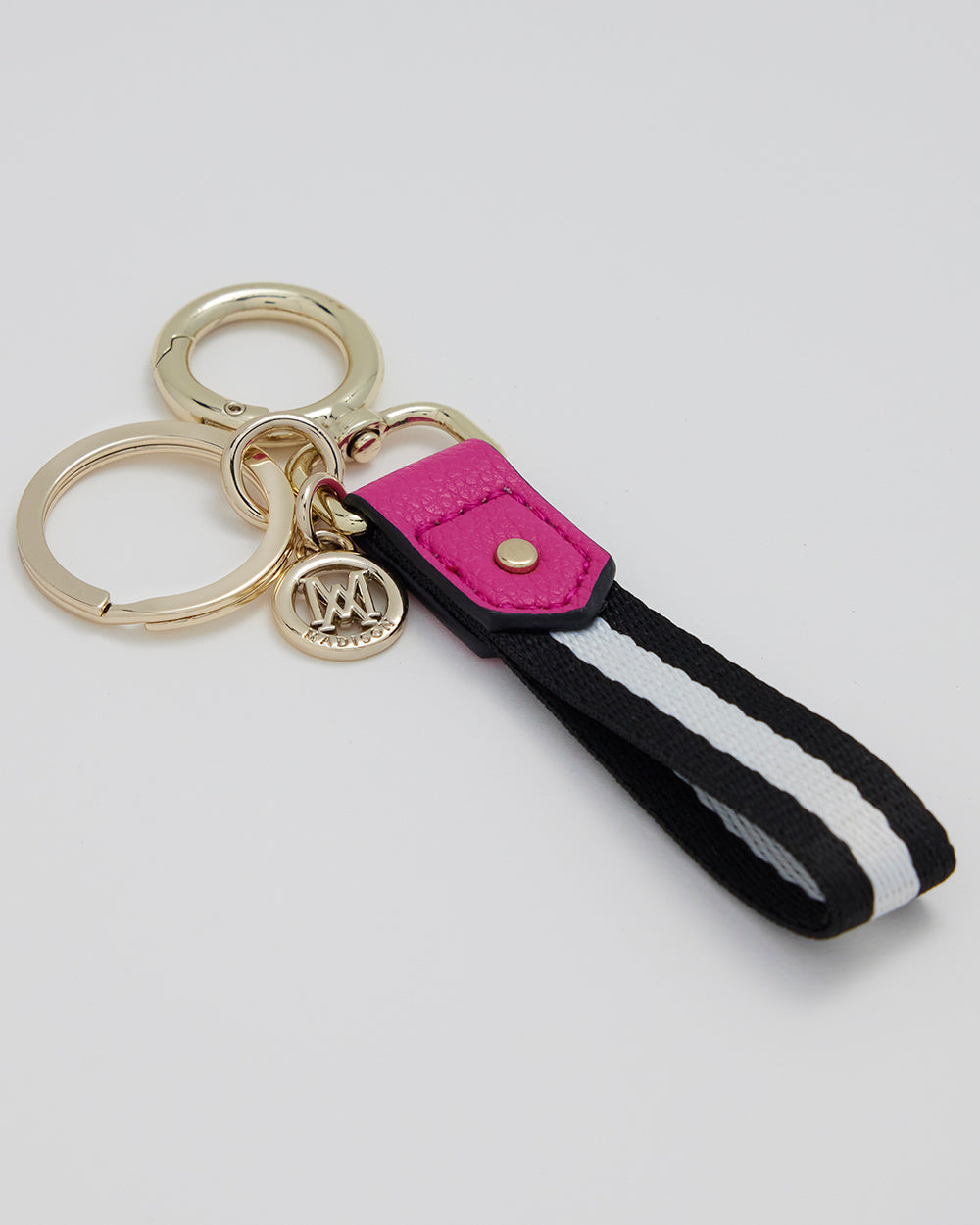 Stripe Webbing Keychain-Accessories-PEROZ Accessories
