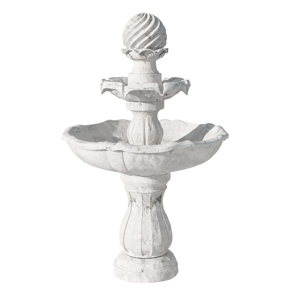 Gardeon Solar Water Feature 3 Tiers Ivory 93cm-Water Features-PEROZ Accessories