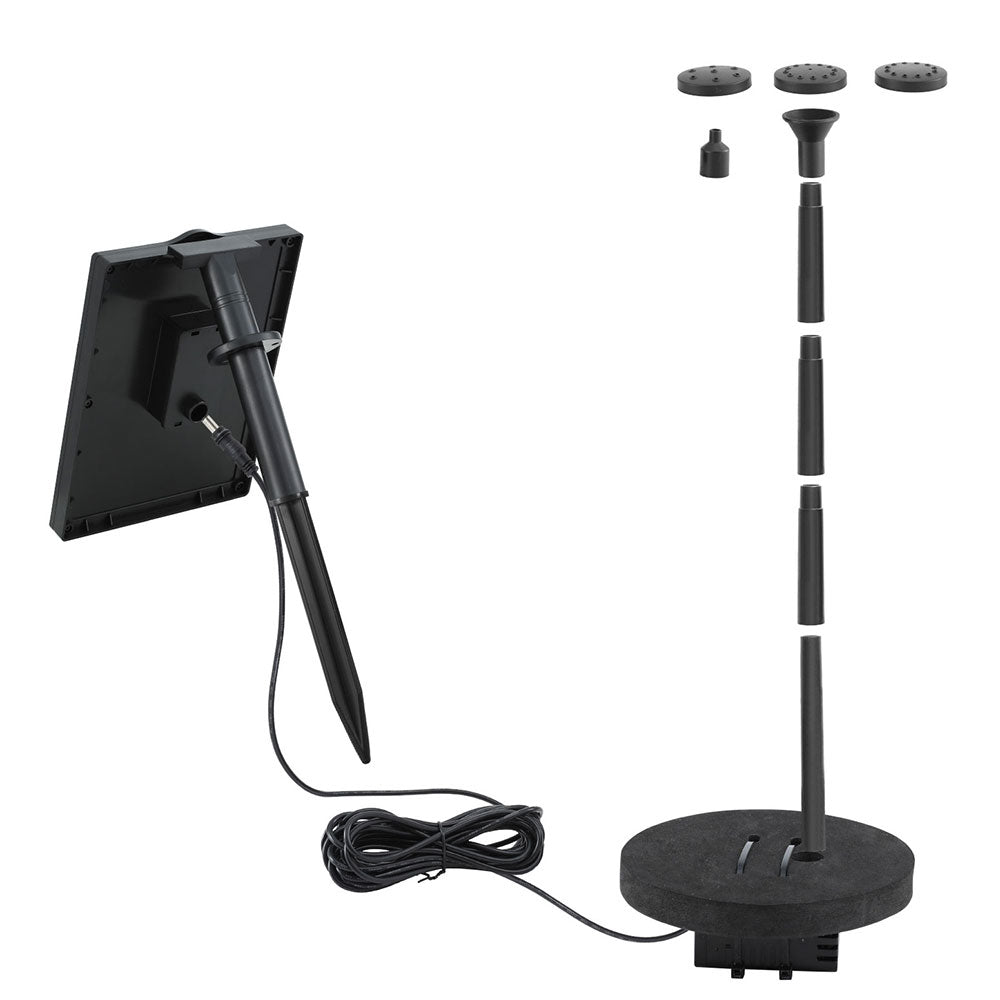 Gardeon Solar Pond Pump Water Fountain Submersible Floating Bird Bath 190L/H-Home & Garden > Fountains > Fountains & Ponds-PEROZ Accessories