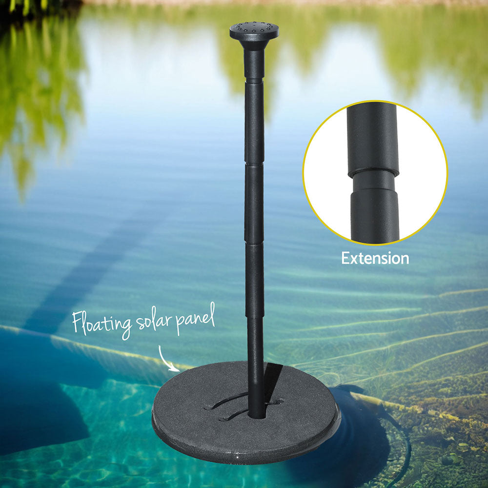 Gardeon Solar Pond Pump Water Fountain Submersible Floating Bird Bath 190L/H-Home & Garden > Fountains > Fountains & Ponds-PEROZ Accessories