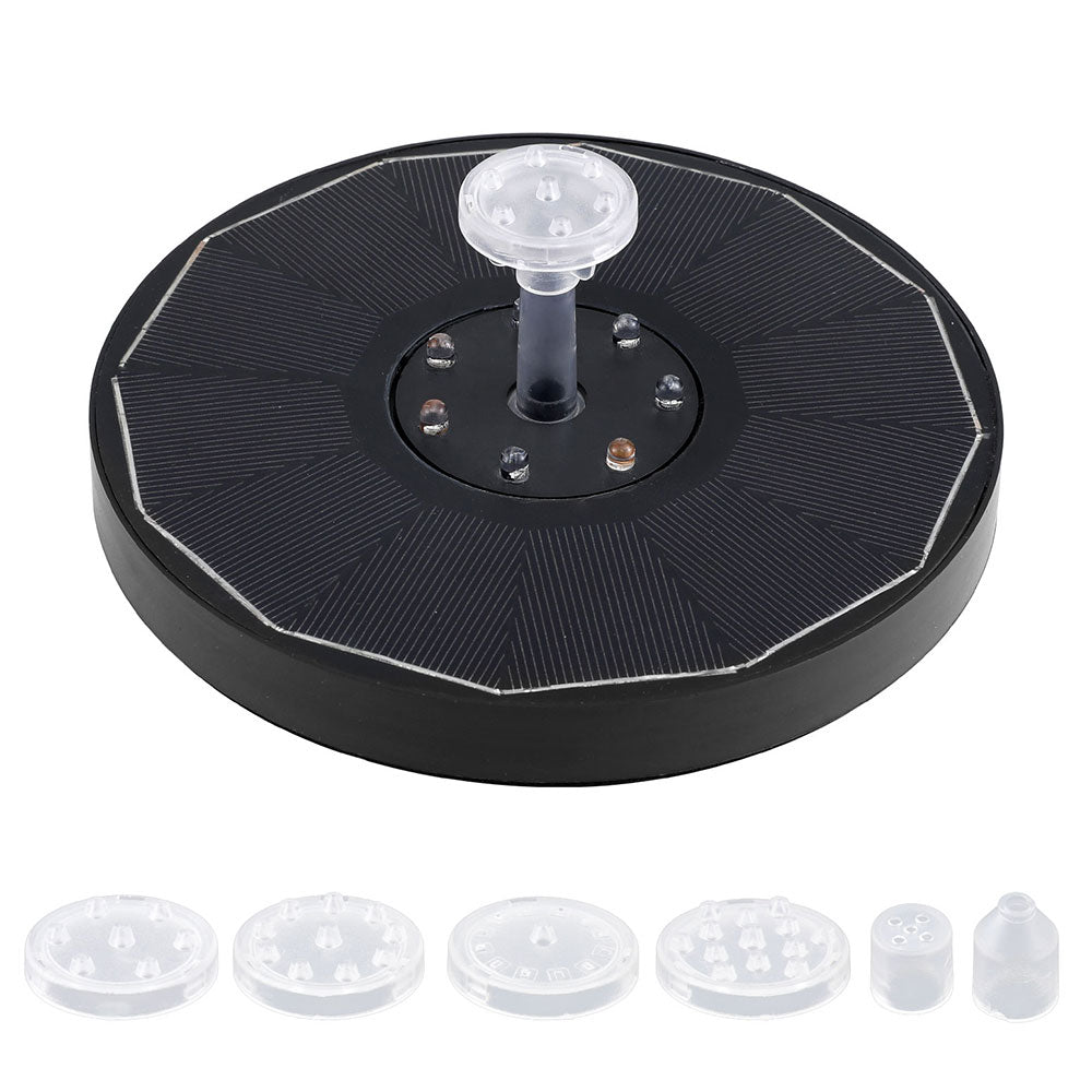 Gardeon Floating Solar Pond Water Fountain Pump Outdoor Fountains LED Light-Home & Garden > Fountains > Fountains & Ponds-PEROZ Accessories