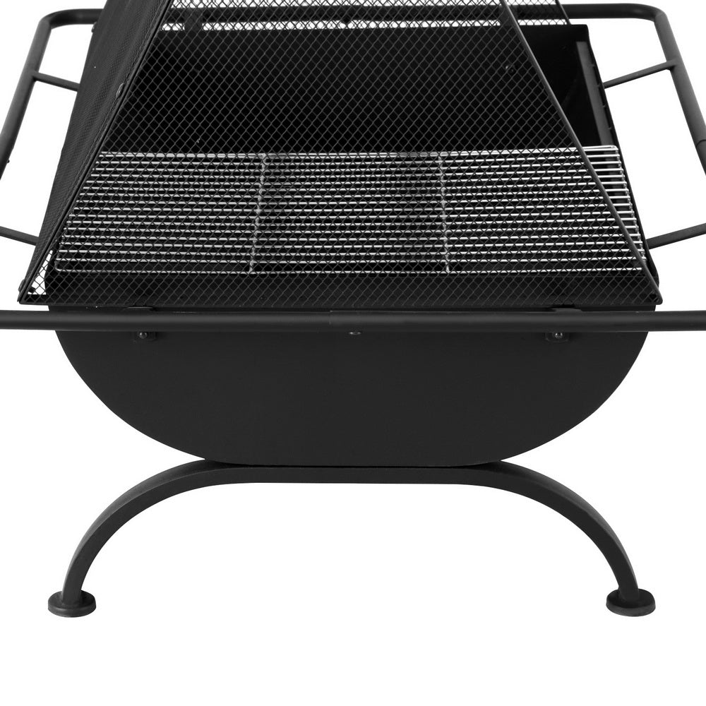 Grillz Fire Pit BBQ Grill Outdoor Fireplace Steel-Home & Garden > BBQ-PEROZ Accessories