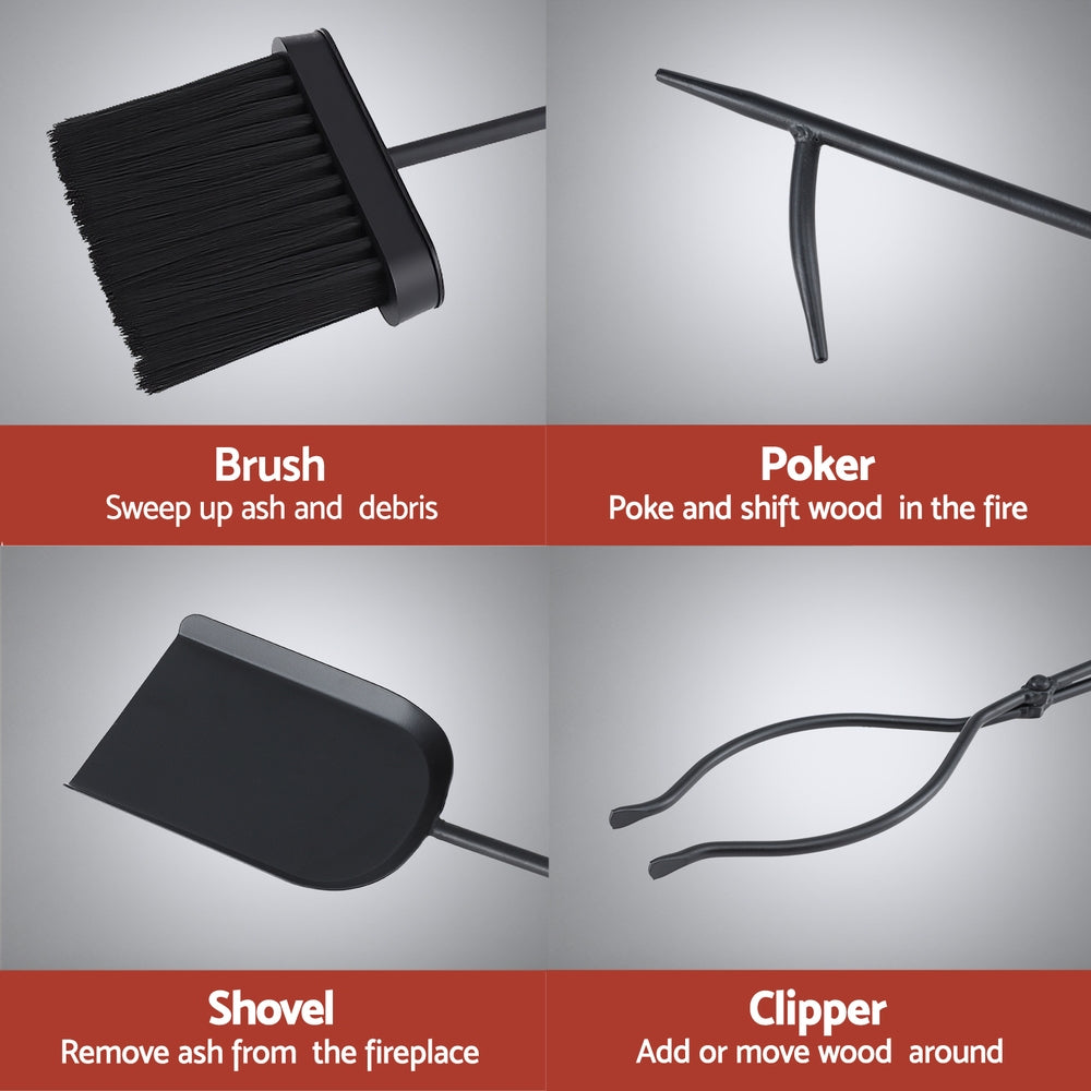 Grillz Fire Pit Tool Set 5 PCS-Home & Garden > Firepits-PEROZ Accessories