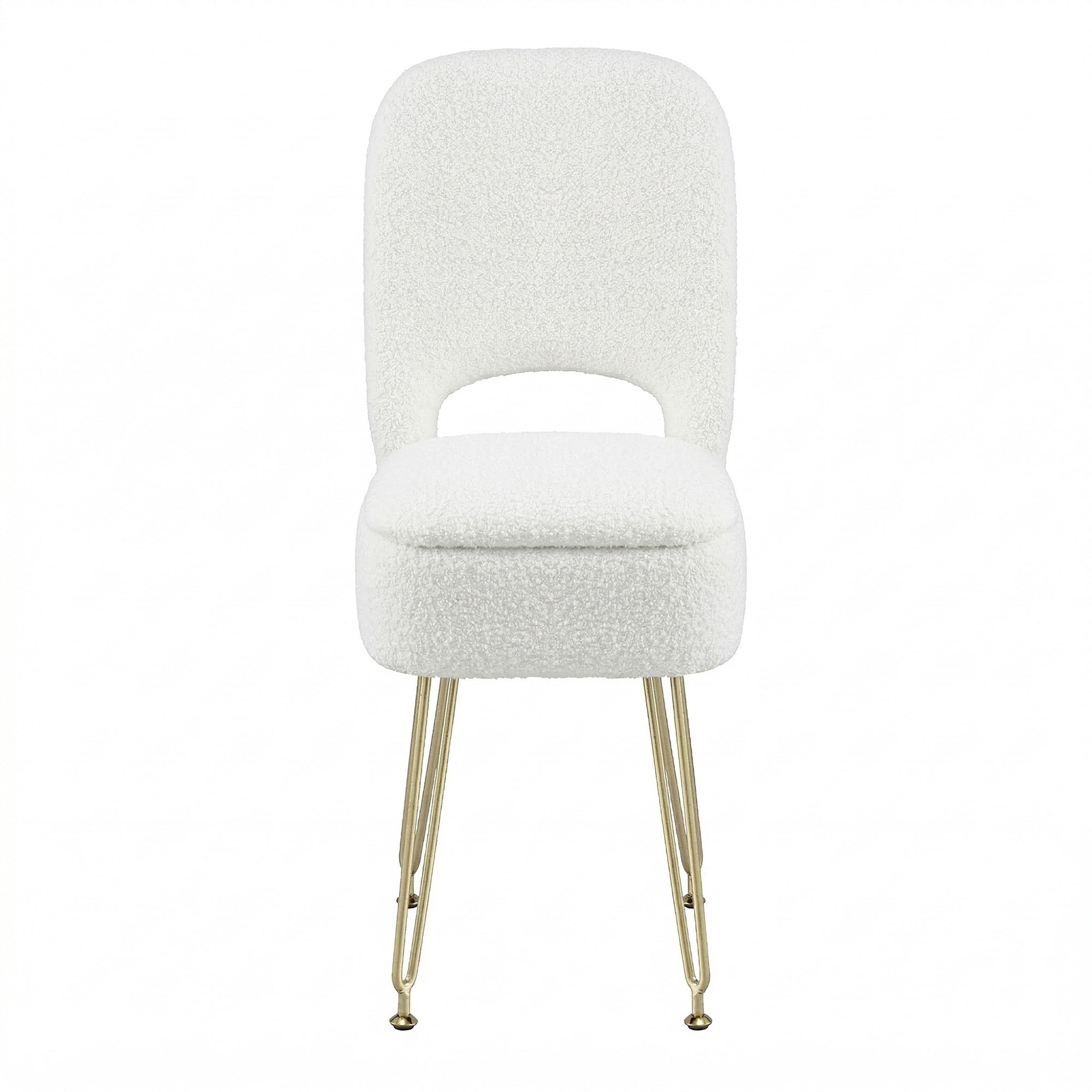 Artiss Storage Ottoman Vanity Stool Foot Stool Folding Back White-Furniture > Living Room > Ottomans & Footstools-PEROZ Accessories