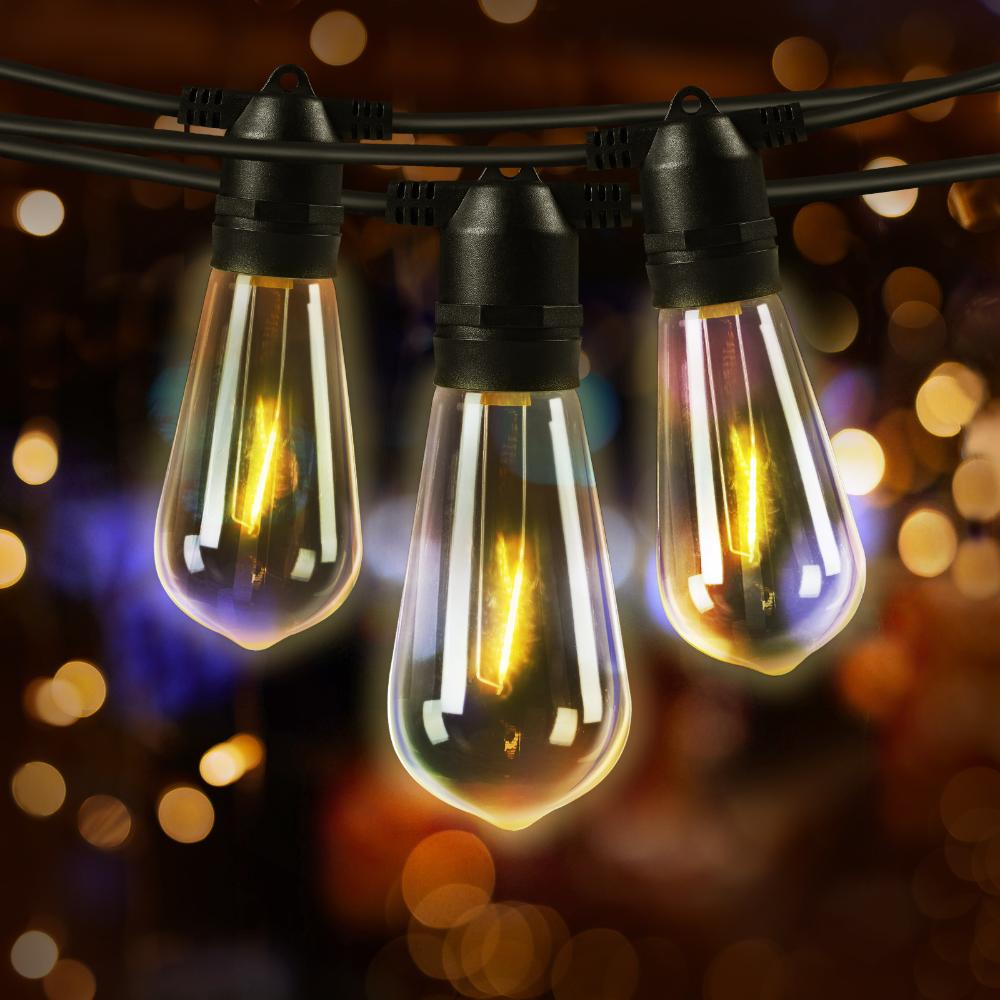 Mazam 14M Festoon String Lights LED Christmas Waterproof Wedding Party Garden-Outdoor Lights-PEROZ Accessories