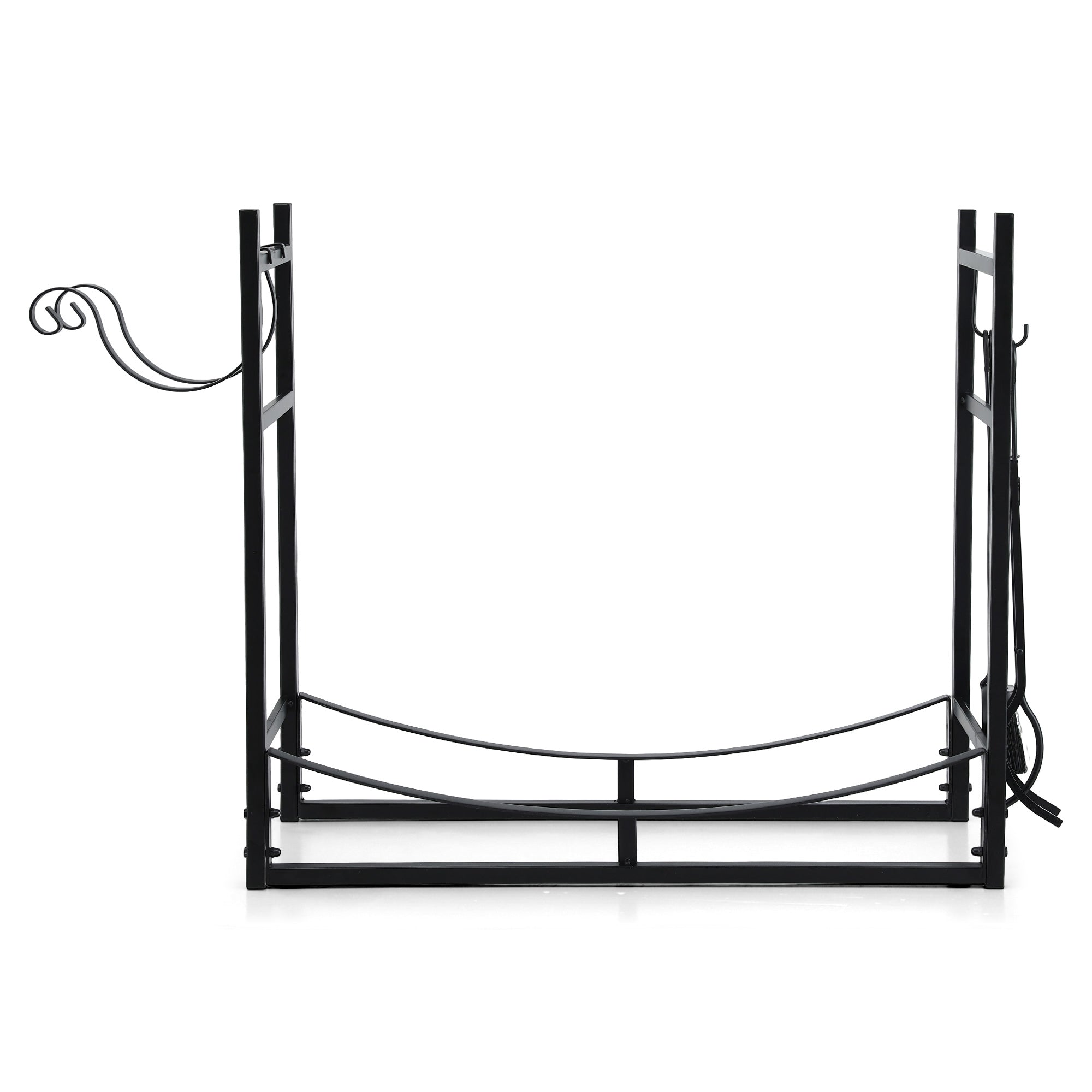 Gardeon Firewood Rack 84cm Wood Rack Firewood Storage Indoor Outdoor Black-Home & Garden > Garden Tools > Gardening Accessories-PEROZ Accessories