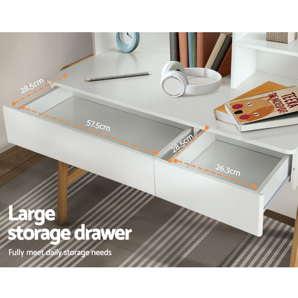 Keezi 2PCS Kids Table and Chairs Set Study Activity Toys Storage Desk Drawer-Baby & Kids > Kid&