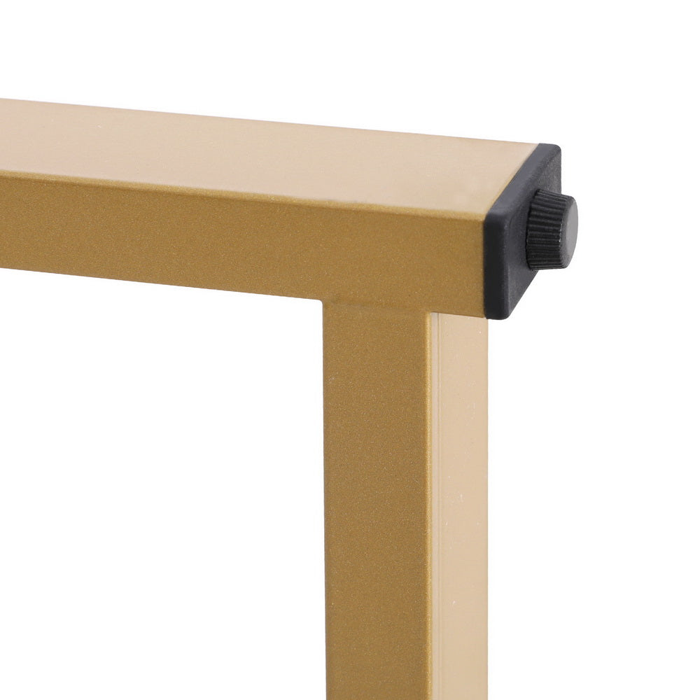 Artiss Bar Table Dining Storage Shelf Wine Rack Home Kitchen Office Desk Gold-Furniture > Living Room-PEROZ Accessories