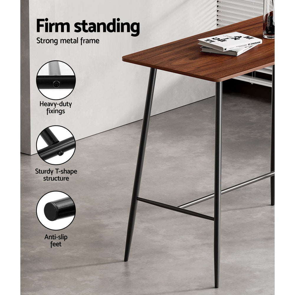 Artiss Halle Bar Table 120CM Rectangular-Bar Tables-PEROZ Accessories