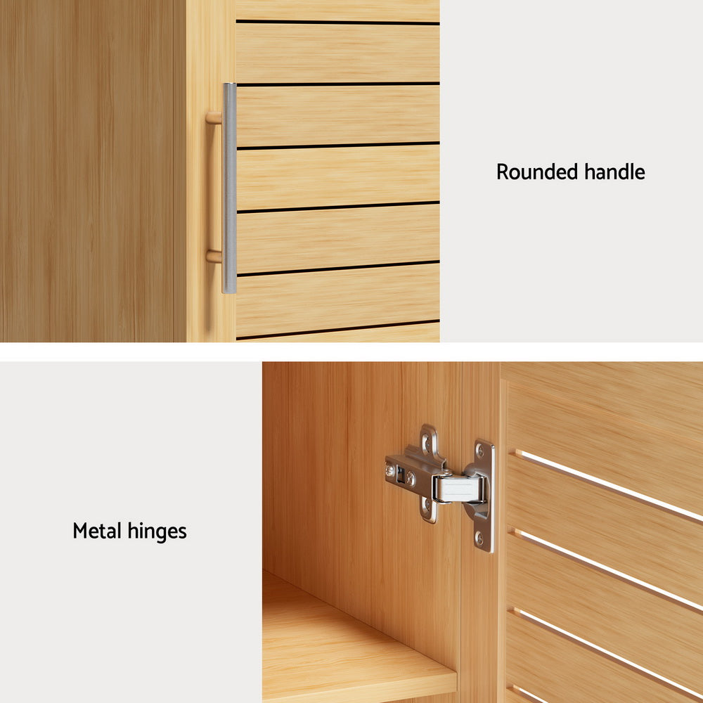 Artiss Bathroom Storage Cabinet 70cm Medicine 2 Tier Shelf Wall Mounted JILL-Furniture > Bathroom-PEROZ Accessories