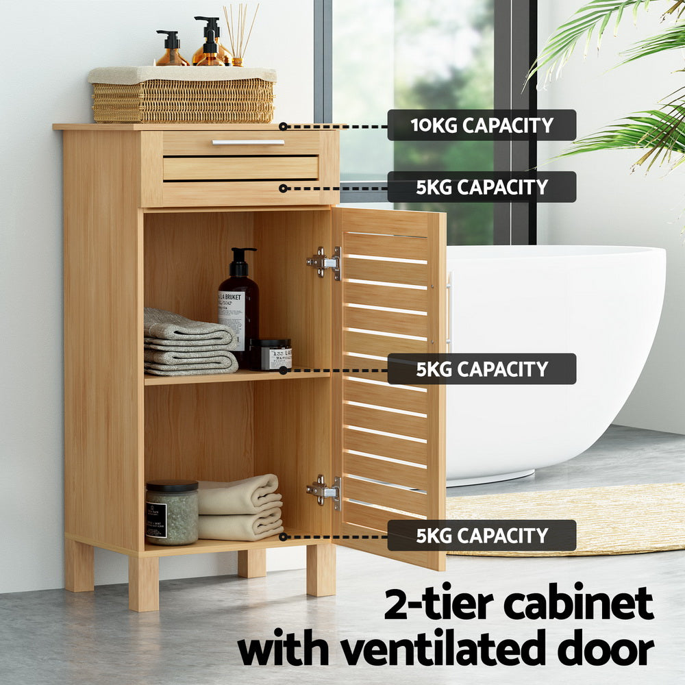 Artiss Bathroom Cabinet Storage 90cm wooden JILL-Furniture > Bathroom-PEROZ Accessories