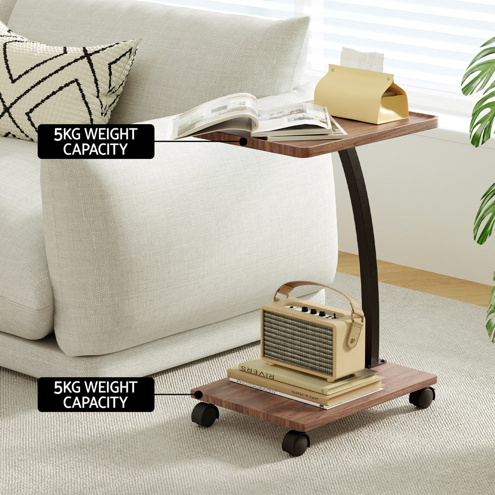 Artiss Coffee Table C Shaped-Furniture > Living Room-PEROZ Accessories