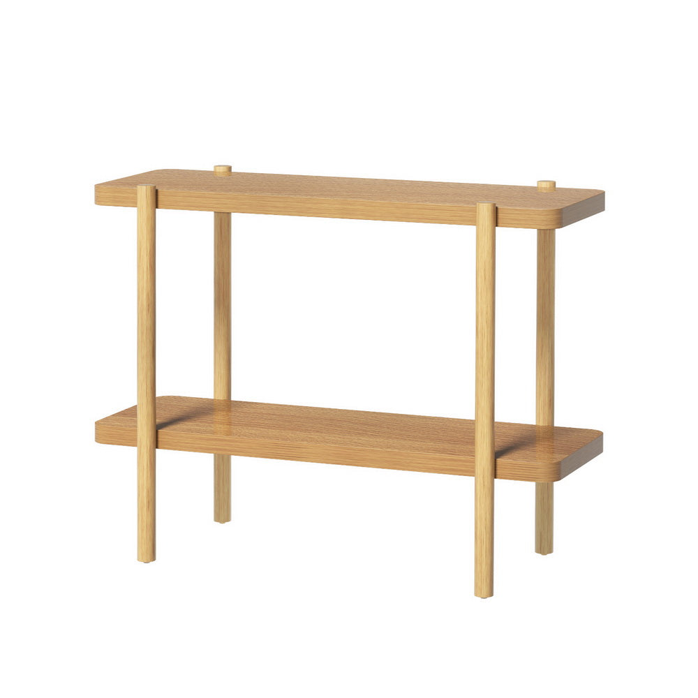 Artiss Console Table 92CM 2-tier Pine Sera-Furniture > Living Room-PEROZ Accessories