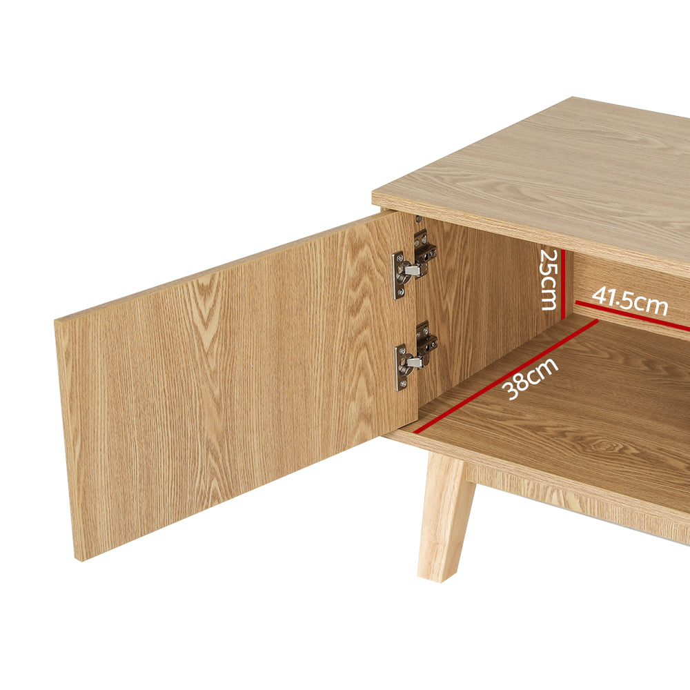 Artiss TV Cabinet Entertainment Unit Stand Storage Shelves TV Unit 140CM-Furniture > Living Room-PEROZ Accessories
