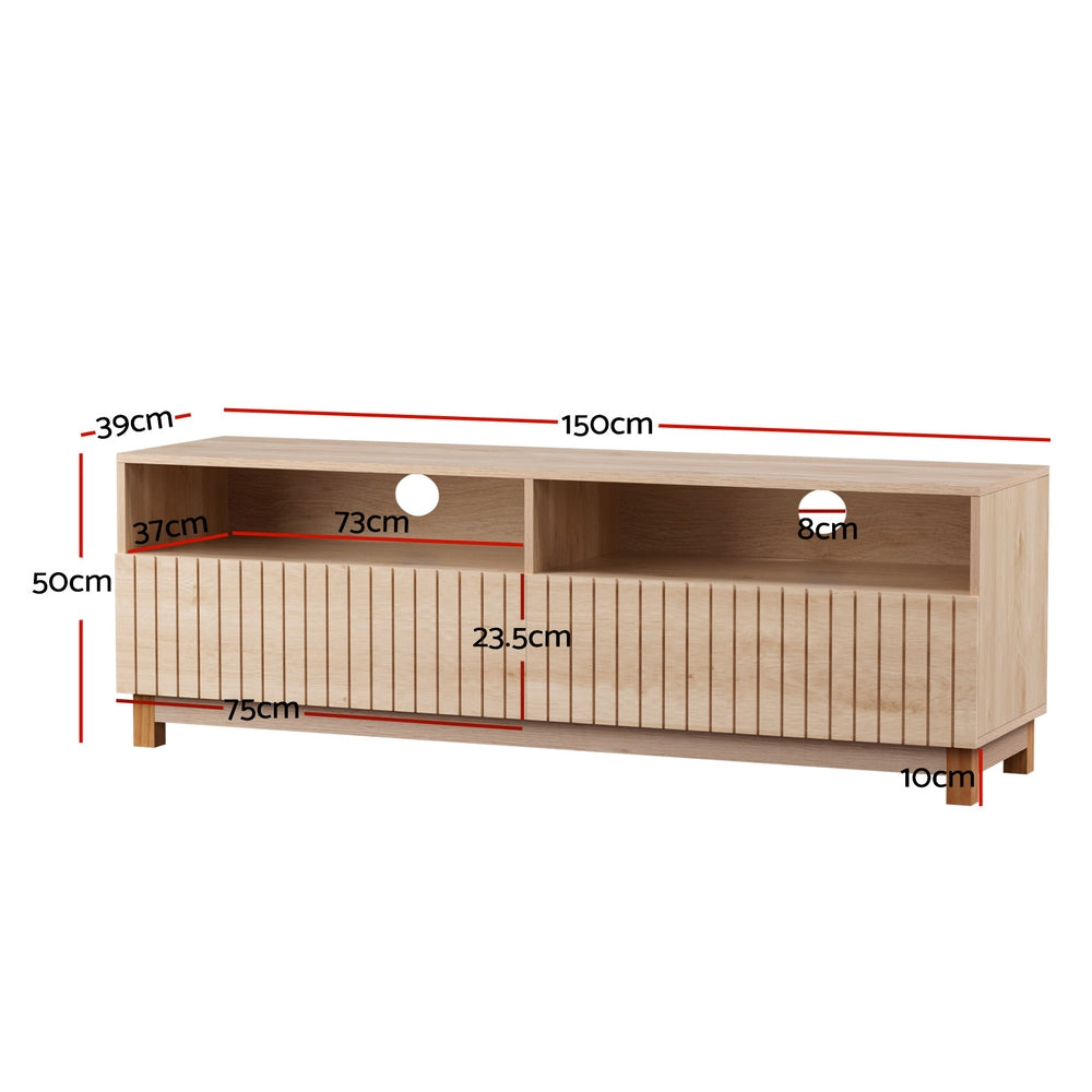 Artiss TV Cabinet Entertainment Unit Stand 150CM-Furniture > Living Room-PEROZ Accessories