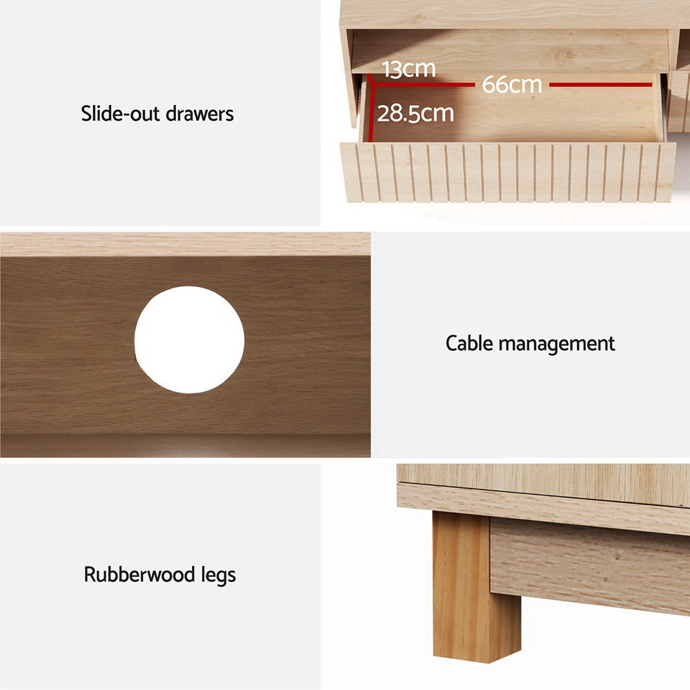 Artiss TV Cabinet Entertainment Unit Stand 150CM-Furniture > Living Room-PEROZ Accessories