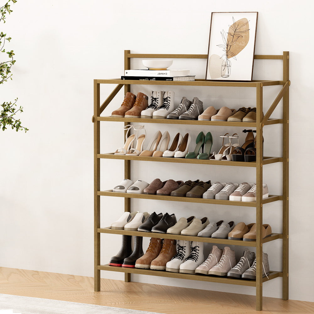 Artiss Shoe Rack 6-tier 18 Pairs Foldable-Furniture > Bedroom-PEROZ Accessories