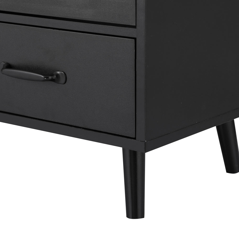 Artiss Buffet Sideboard Double Doors - Black-Furniture > Living Room-PEROZ Accessories