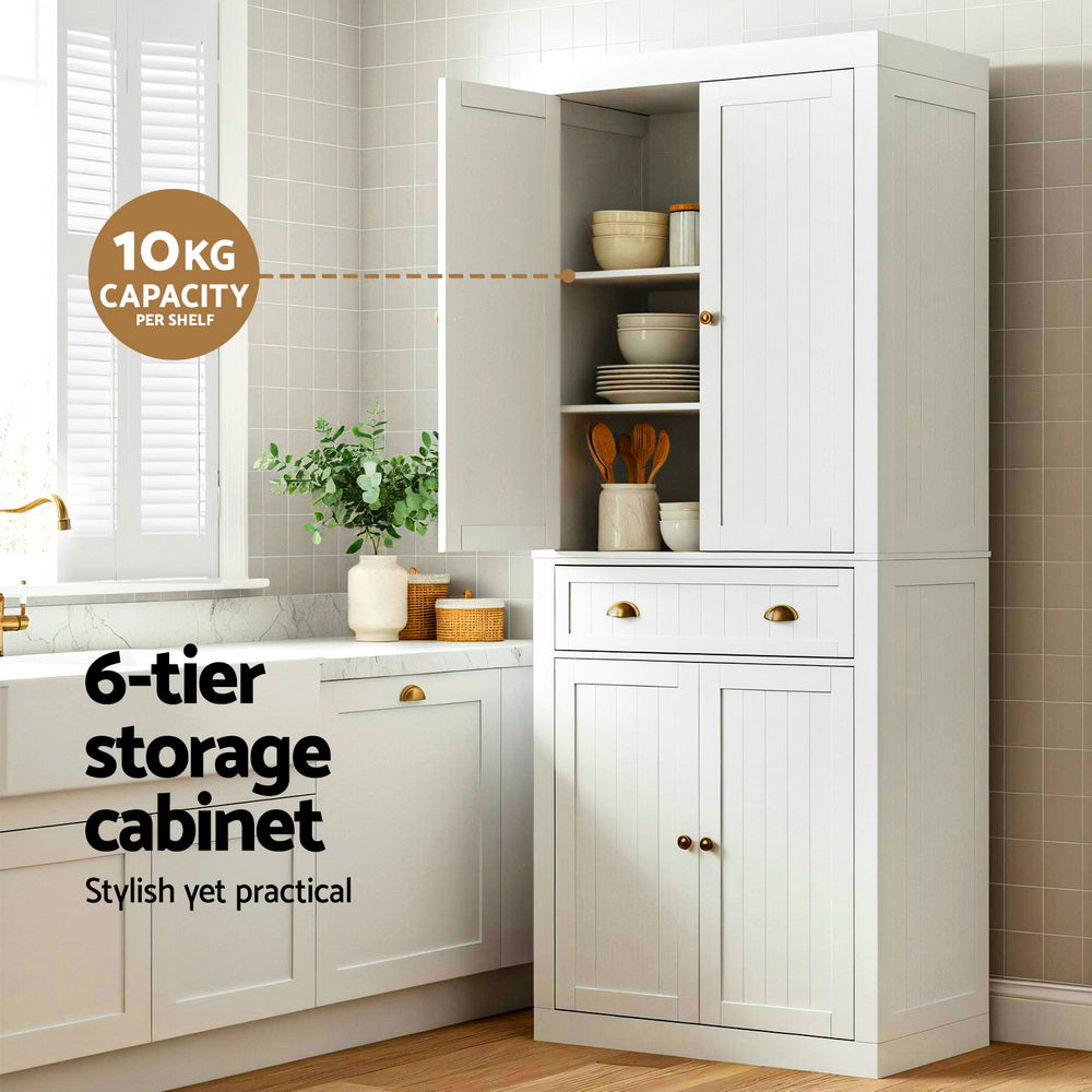 Artiss Buffet Sideboard Cupboard Cabinet White-Furniture > Living Room-PEROZ Accessories