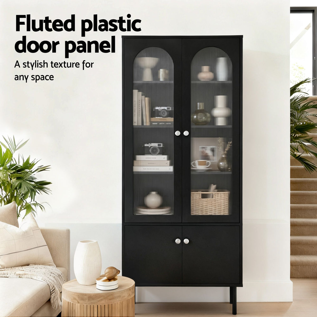 Artiss Buffet Sideboard Cupboard Cabinet Black-Furniture > Living Room-PEROZ Accessories