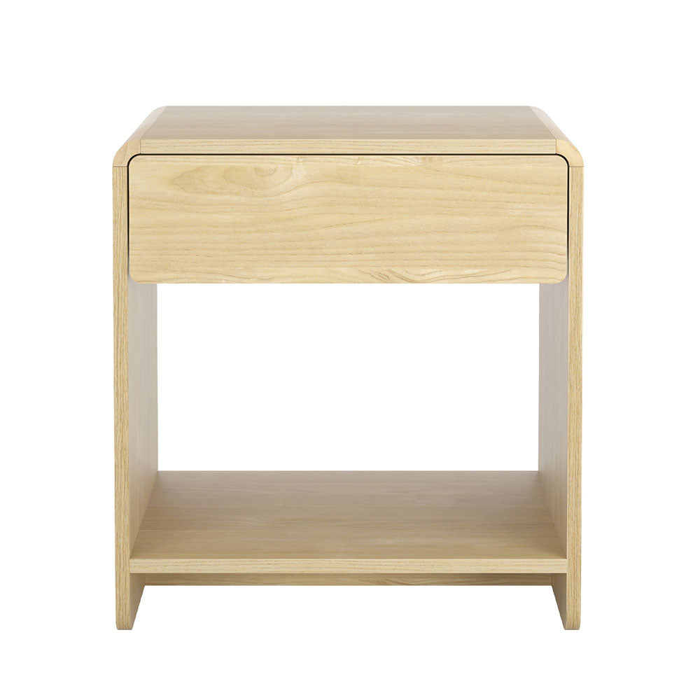 Artiss Bedside Table Drawer Open Shelf Pine-Furniture > Bedroom-PEROZ Accessories