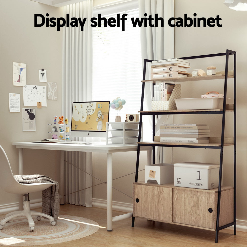 Artiss Bookshelf 5 Tier Cube Cabinet MIRA Oak-Furniture > Office-PEROZ Accessories