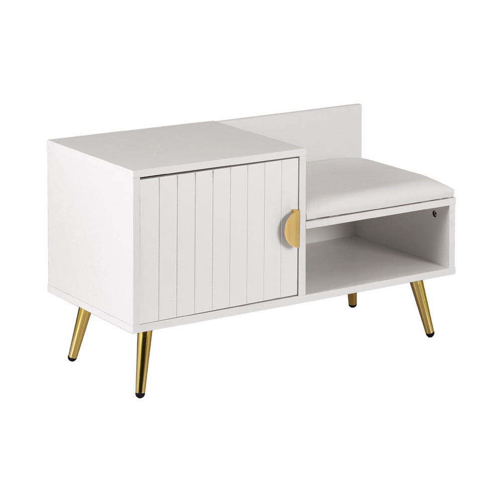 Artiss Shoe Rack Cabinet Bench 6 Pairs White-Furniture > Living Room > Shoe Storage-PEROZ Accessories