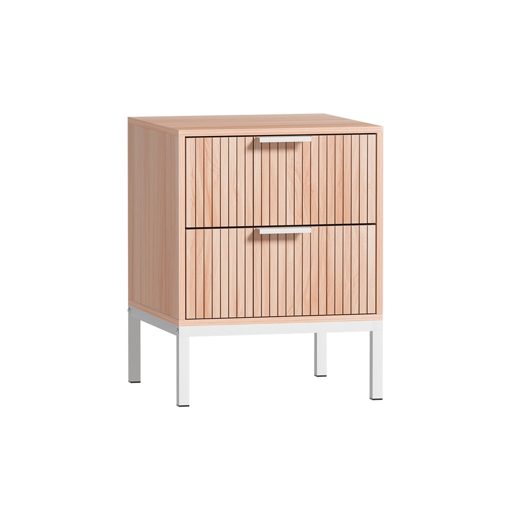 Artiss Bedside Table Drawers Side End Table Storage Cabinet Nightstand Pine LURA-Furniture > Bedroom-PEROZ Accessories