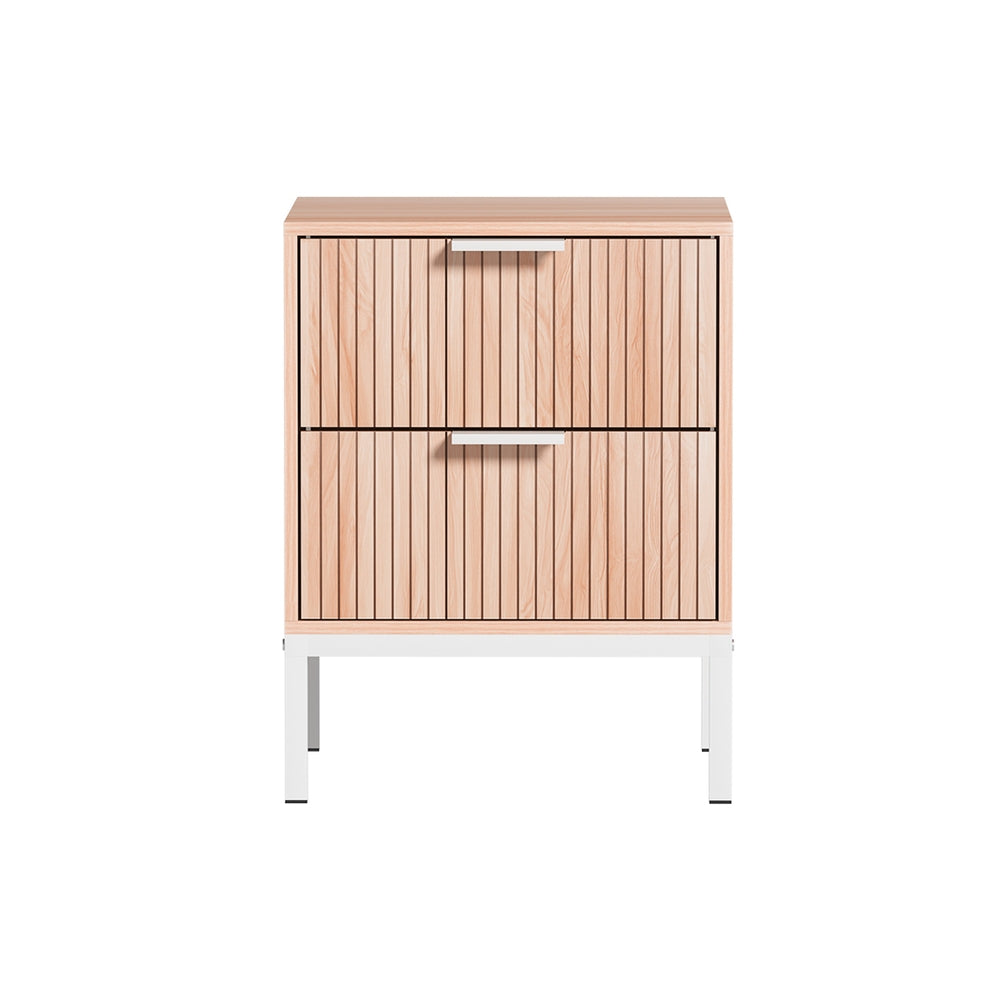 Artiss Bedside Table Drawers Side End Table Storage Cabinet Nightstand Pine LURA-Furniture > Bedroom-PEROZ Accessories