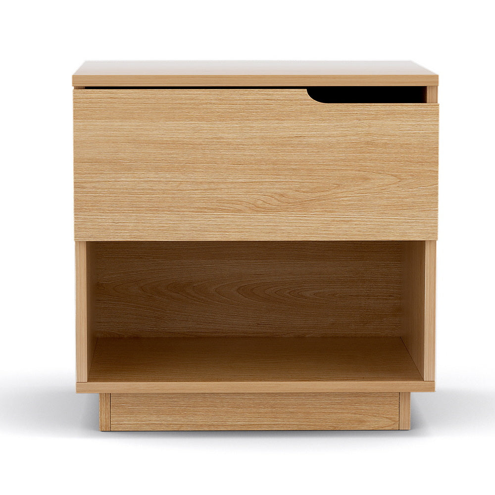 Artiss Bedside Table 1 Drawer 1 Shelf Nightstand Pine-Furniture > Bedroom > Bedside Tables-PEROZ Accessories