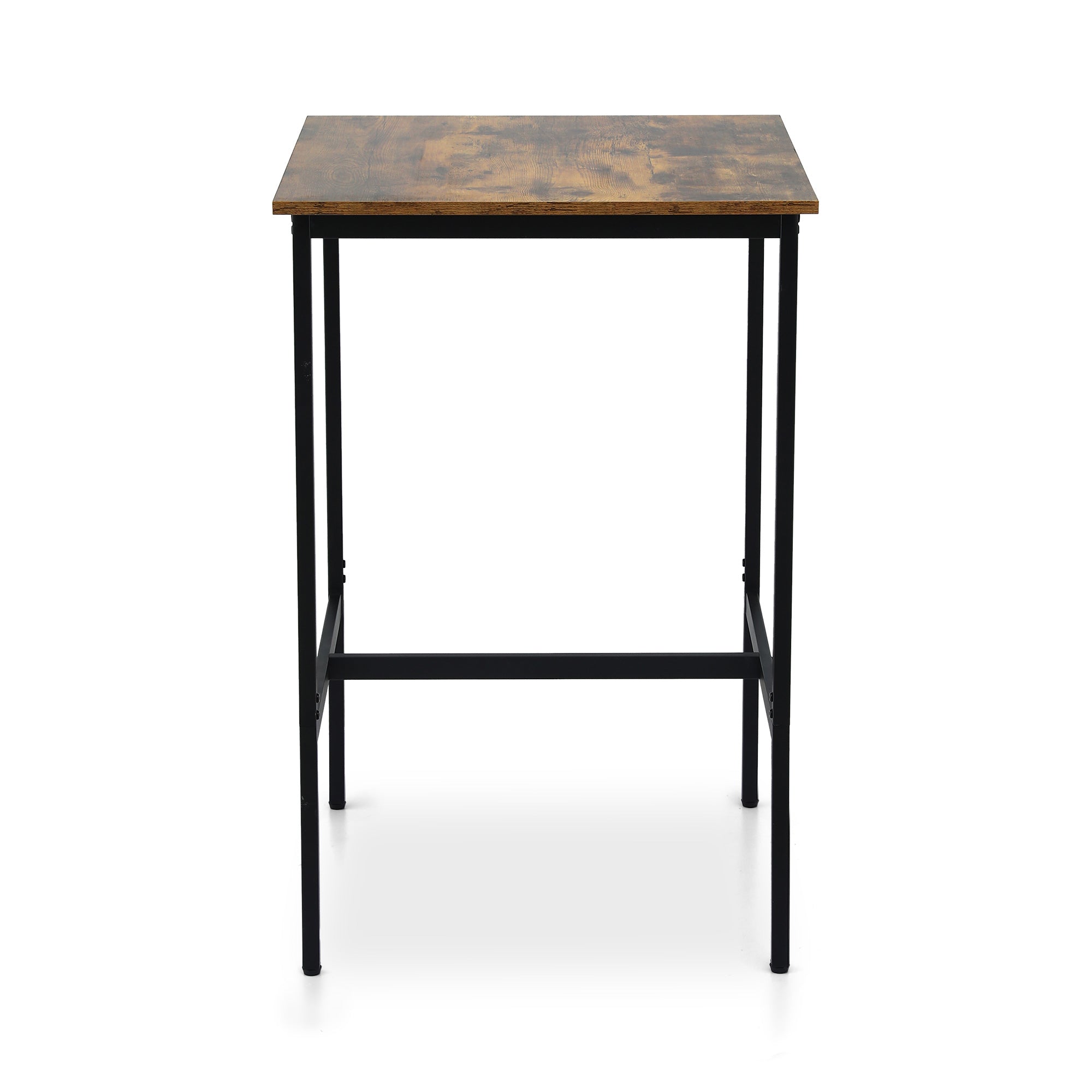 Artiss Bar Table Counter Kitchen Dining Desk Pub 60x92cm Vintage Metal Walnut-Furniture > Living Room > Coffee Tables-PEROZ Accessories