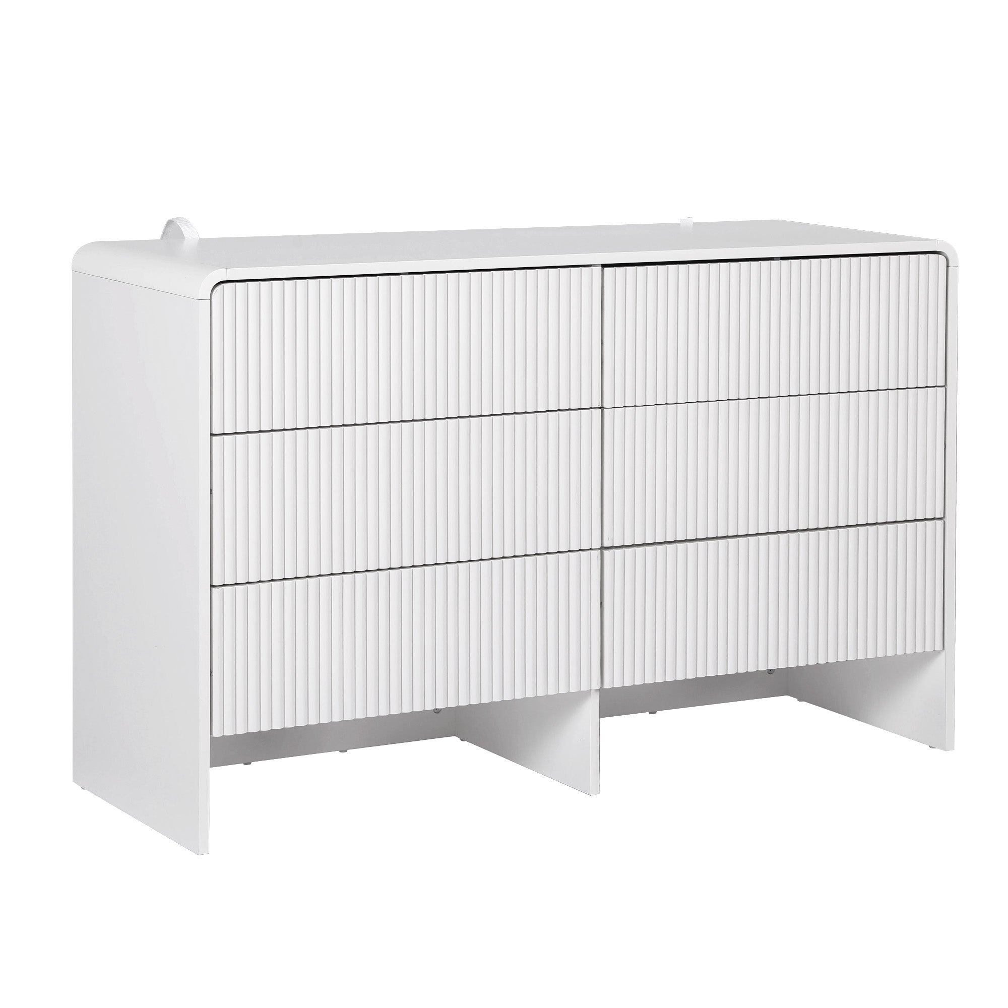 Artiss 6 Chest of Drawers Dresser Cabinet White-Furniture > Bedroom > Dressers-PEROZ Accessories