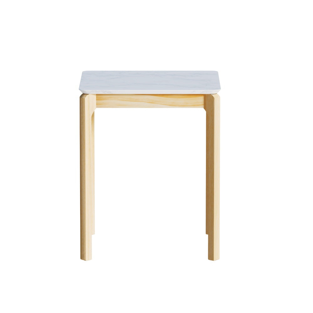 Artiss Coffee Table Marble Effect Square-Furniture > Living Room > Coffee Tables-PEROZ Accessories