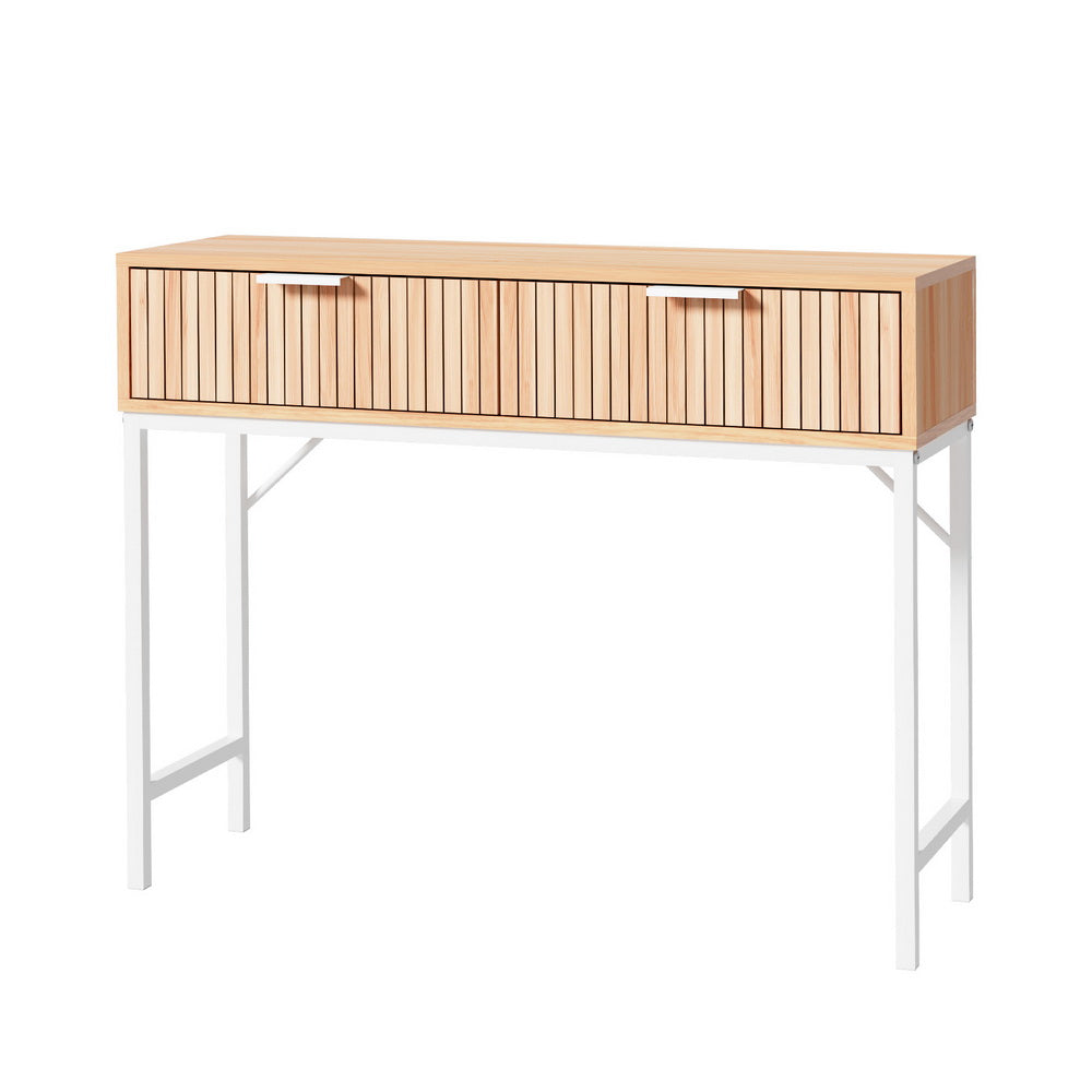 Artiss Console Table 2 Drawers 92CM-Furniture > Living Room-PEROZ Accessories