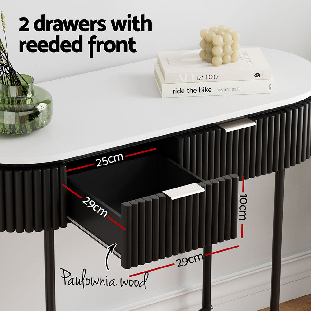 Artiss Console Table 2 Drawers 100CM-Furniture > Living Room-PEROZ Accessories