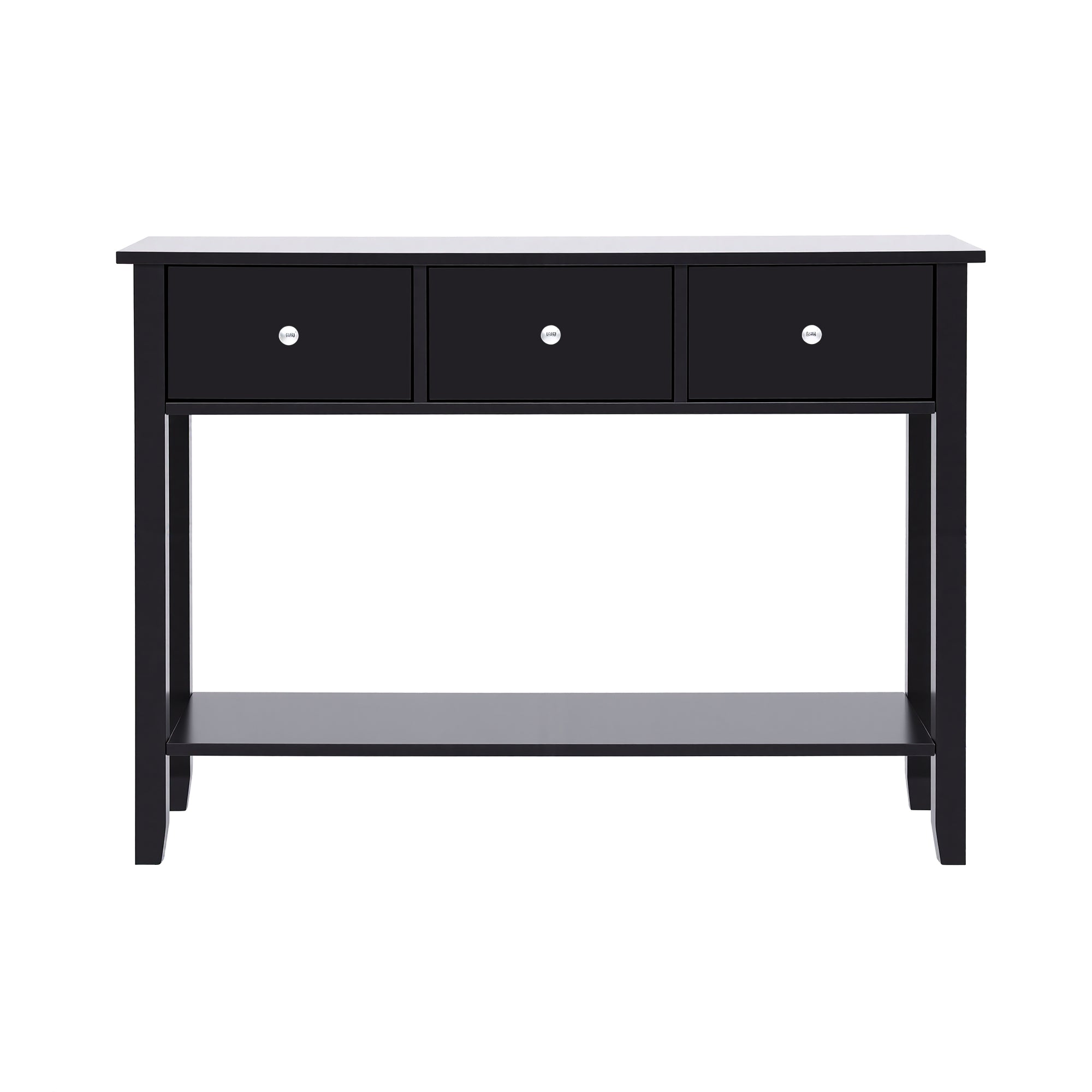 Artiss Console Table Hallway Sofa Entryway Entrance 3 Drawers 100CM Black-Furniture > Living Room > Side Tables-PEROZ Accessories