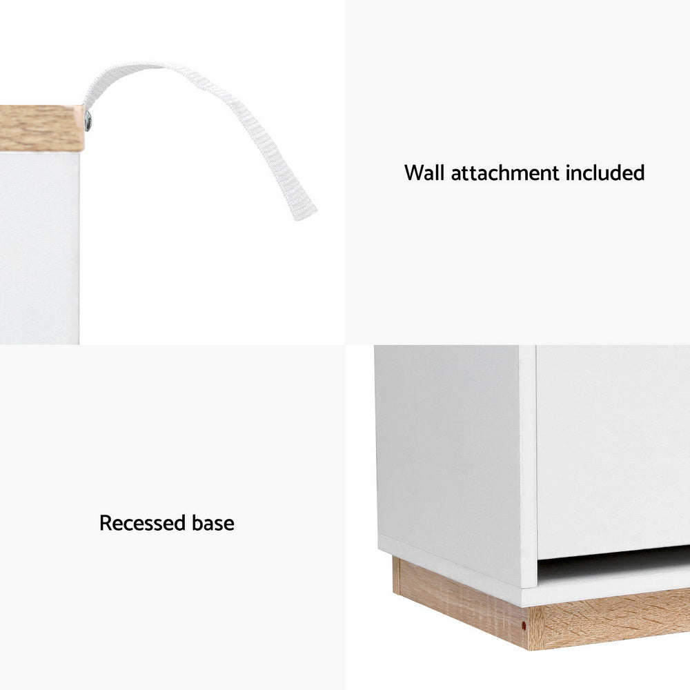 Artiss Shoe Rack Cabinet 3-Tier 45 Pairs White-Furniture > Living Room > Shoe Storage-PEROZ Accessories