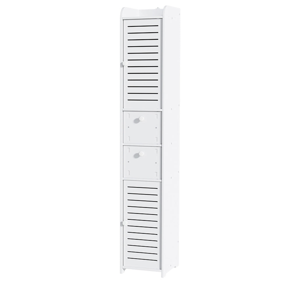 Artiss Bathroom Toilet Storage Cabinet Laundry Tallboy Cupboard Slim Corner-Furniture > Bathroom-PEROZ Accessories