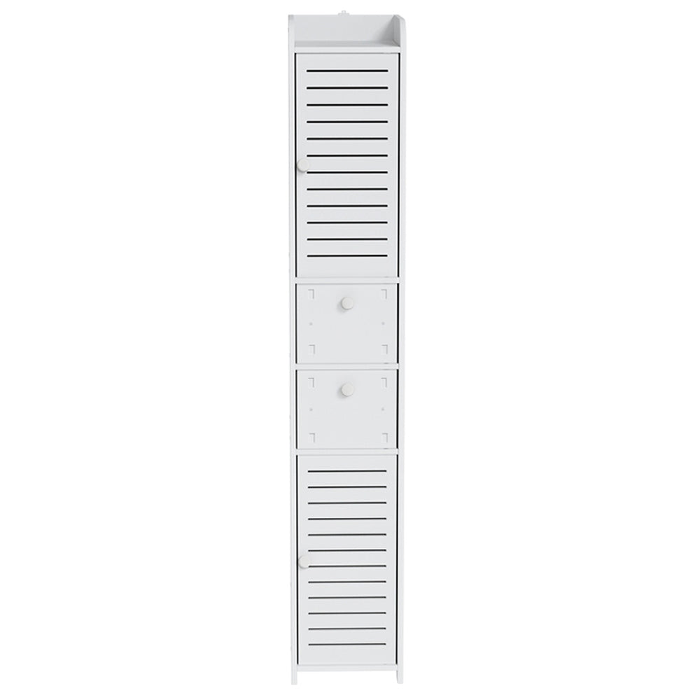 Artiss Bathroom Toilet Storage Cabinet Laundry Tallboy Cupboard Slim Corner-Furniture > Bathroom-PEROZ Accessories