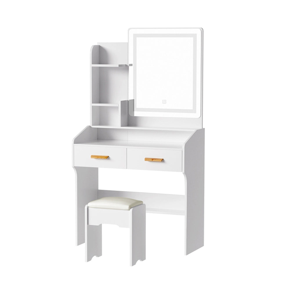 Artiss Dressing Table Set Stool Led White Doria-Furniture > Bedroom-PEROZ Accessories