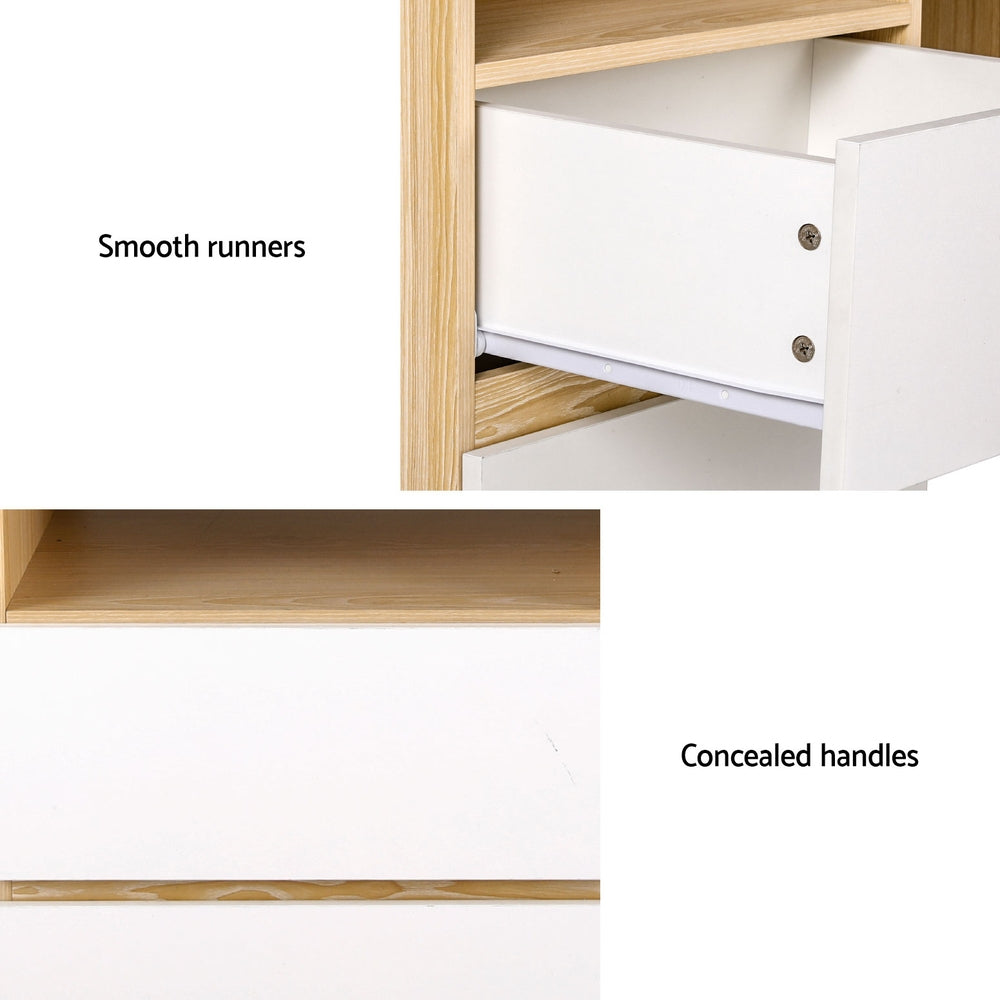 Artiss Computer Desk Office Study Desks Table Bookshelf Drawer-Furniture > Office-PEROZ Accessories