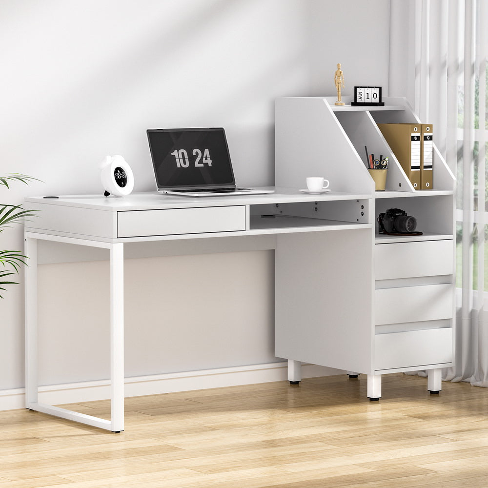Artiss Computer Desk Office Study Desks Table Drawer Bookshelf-Furniture > Office-PEROZ Accessories