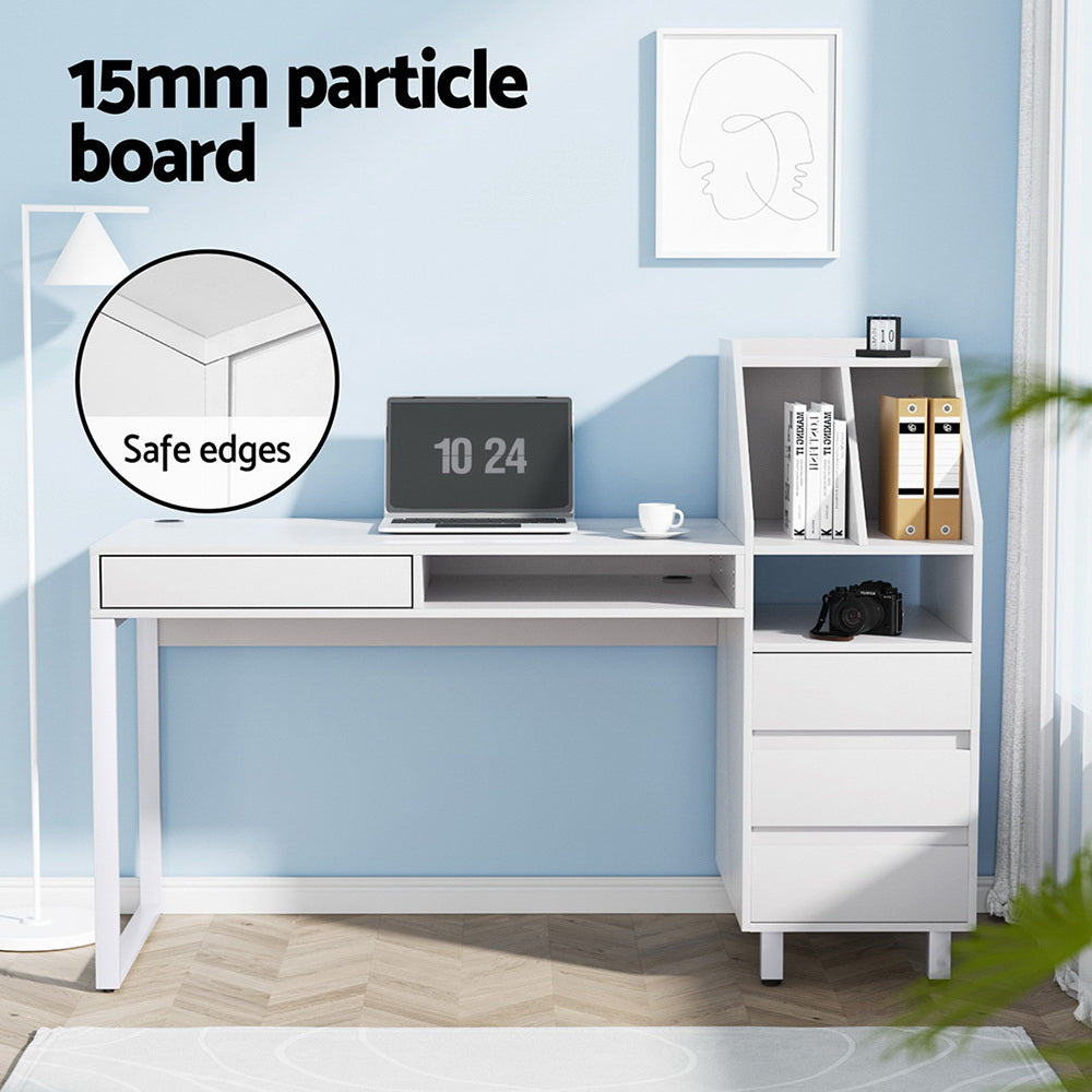 Artiss Computer Desk Office Study Desks Table Drawer Bookshelf-Furniture > Office-PEROZ Accessories