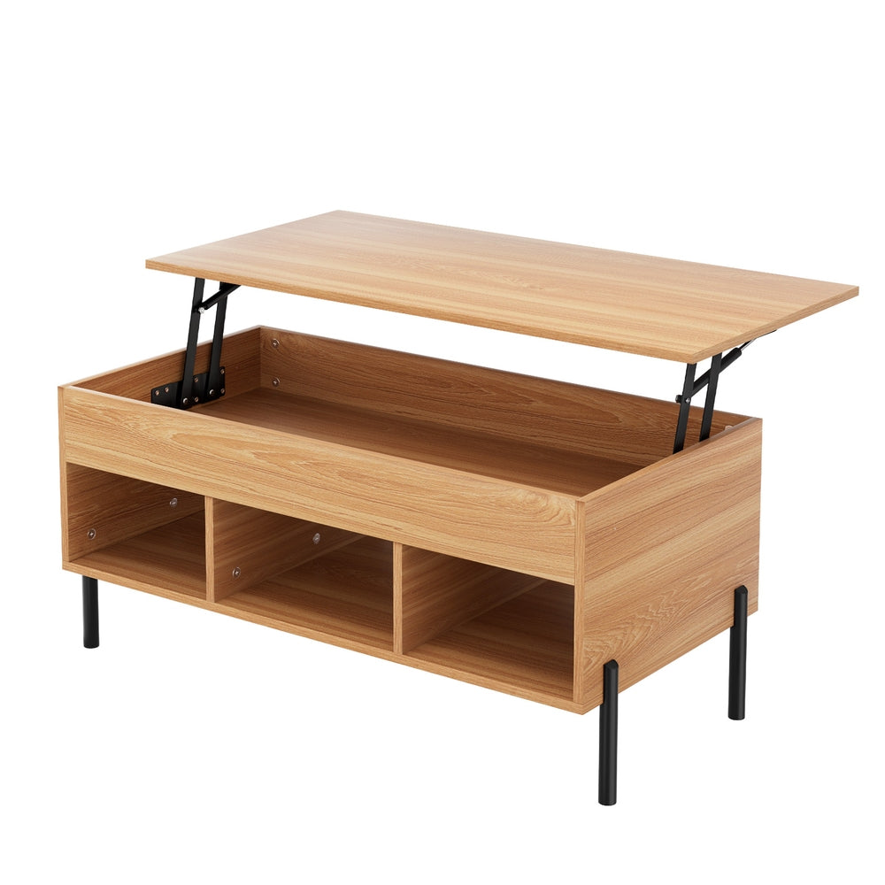 Artiss Coffee Table Lift-top Oak-Furniture > Living Room-PEROZ Accessories