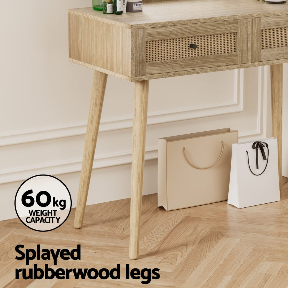 Artiss Dressing Table Set Rattan Frances-Furniture > Bedroom-PEROZ Accessories