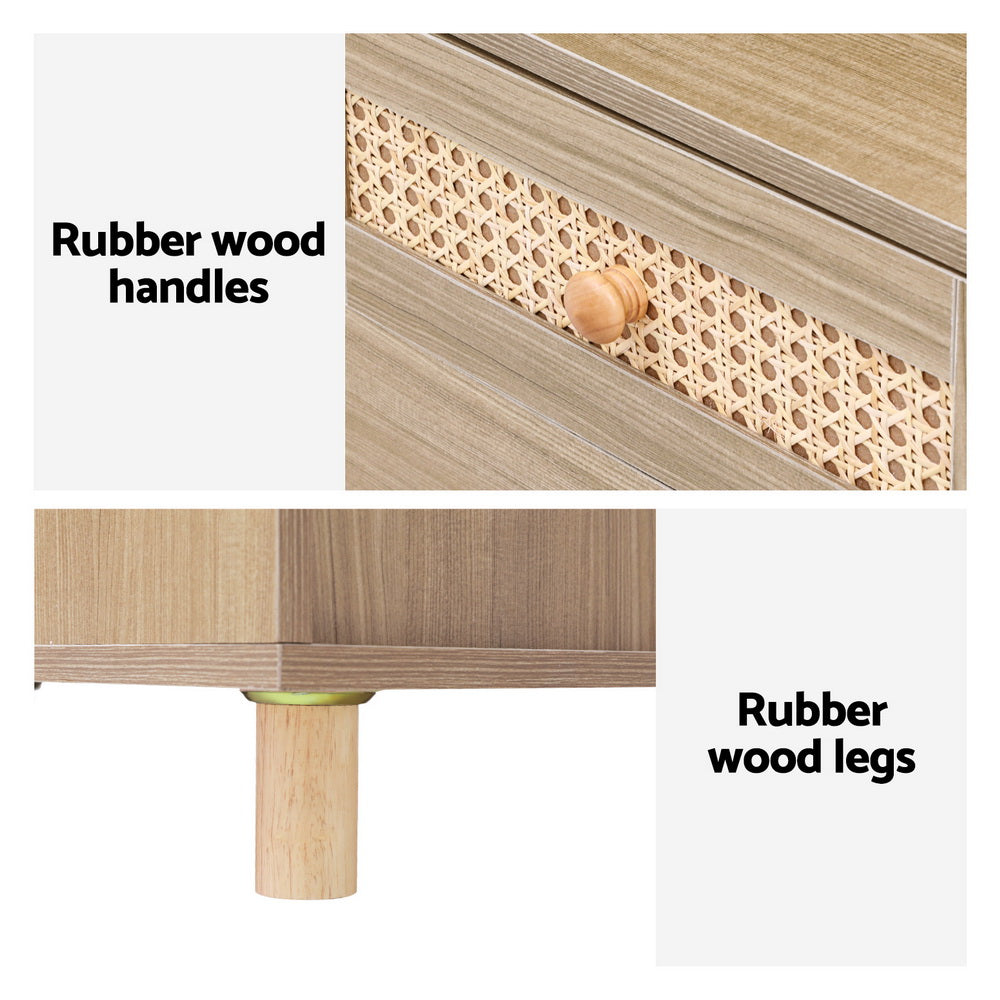 Artiss Dressing Table Set Stool LED Mirror Pine-Furniture > Bedroom > Dressing Vanity & Dressing Tables-PEROZ Accessories