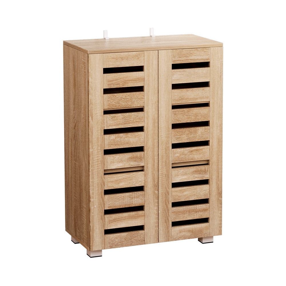 Artiss Shoe Rack Cabinet 20 Pairs 5-tier Wood Alster-Home & Garden > Storage-PEROZ Accessories