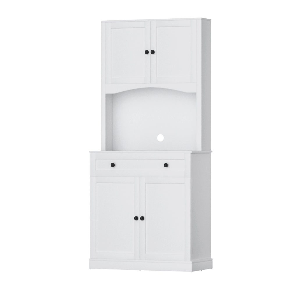 Artiss Buffet Sideboard Cabinet Cupboard Pantry Storage Shelves Hutch White-Furniture > Living Room-PEROZ Accessories