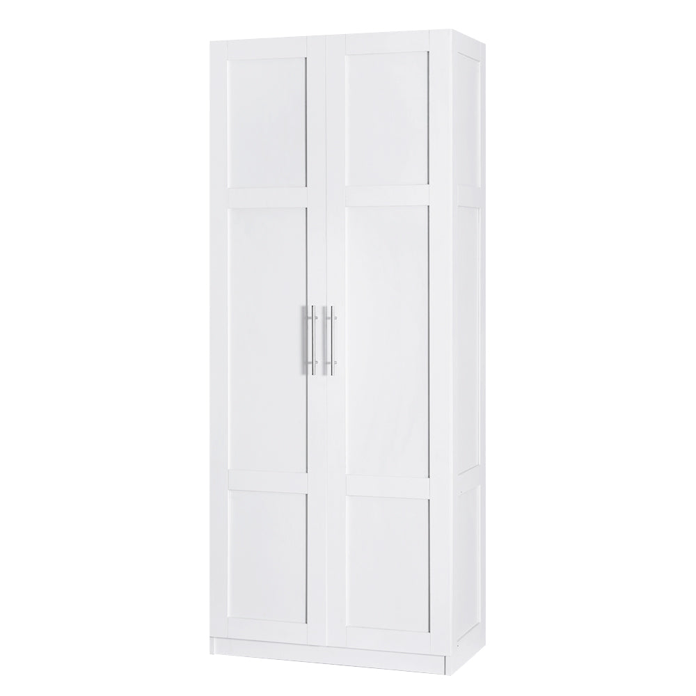 Artiss 2 Door Buffet Sideboard Cupboard Cabinet Pantry White-Furniture > Bedroom-PEROZ Accessories